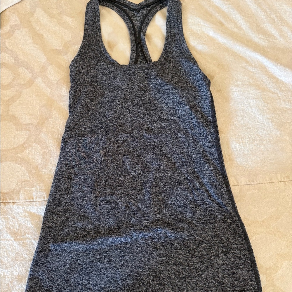 Lululemon Athletica Charcoal Racerback Tank